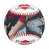 Balle De Baseball Photo d'ami de garçon personnalisée (Devant)