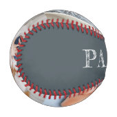 Balle De Baseball Photo de Baby shower personnalisée (Devant Gauche)