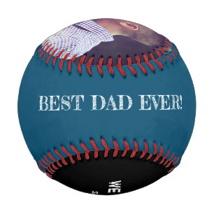 Balle De Baseball Photo de famille personnalisée Meilleur papa Jamai