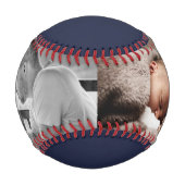 Balle De Baseball Photo de fête des pères personnalisée (Devant)