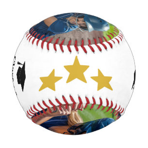 Balle De Baseball Photo de graduation personnalisé & nom Baseball Lo