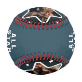 Balle De Baseball Photo de la Fête des pères Star Dad (Dos)