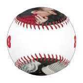 Balle De Baseball Photo de la première Saint-Valentin (Dos)