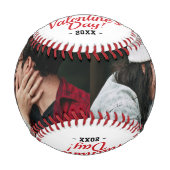 Balle De Baseball Photo de la première Saint-Valentin (Devant)