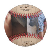 Balle De Baseball Photo de Rustic Stepped Up Dad 2 (Devant)