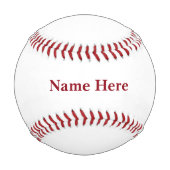 Balle De Baseball Photo d'équipe ~ Personnalisée (Dos)