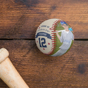 Balle De Baseball Photo du joueur personnalisé & Roster de base-ball