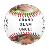 Balle De Baseball Photo du meilleur oncle (Dos)