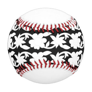 Balle De Baseball photo en noir et blanc d'un motif