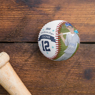 Balle De Baseball Photo et numéro du joueur personnalisé