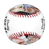 Balle De Baseball Photo Fête des pères papa (Dos)