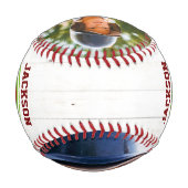 Balle De Baseball Photo moderne Anniversaire et Noël (Dos)