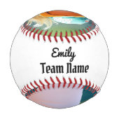 Balle De Baseball Photo/Nom/Équipe/Poste/Numéro PERSONNALISÉ Basebal (Dos)