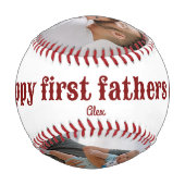 Balle De Baseball photo personnalisée 2 keepsaké Baseball (Dos)