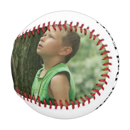 Balle De Baseball Photo personnalisée Baseball (Dos Gauche)