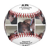 Balle De Baseball Photo personnalisée de mon PVM (Dos)