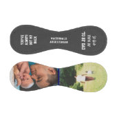 Balle De Baseball Photo personnalisée gris DAD-TO-BE 2 (Panneaux)