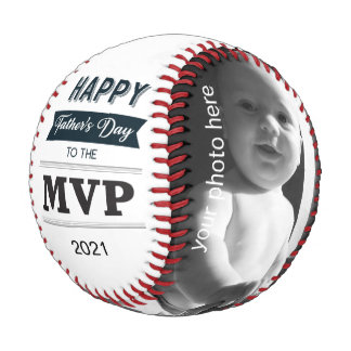 Balle De Baseball Photo personnalisée MVP de la Fête des pères