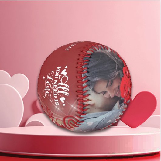 Balle De Baseball Photo personnelle du Joyeux Valentin