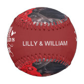 Balle De Baseball Photo personnelle du Joyeux Valentin (Dos)