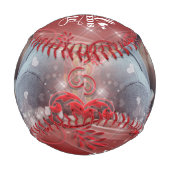 Balle De Baseball Photo personnelle du Joyeux Valentin (Devant)