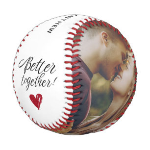 Balle De Baseball Photo Script Better Together Couples Custom