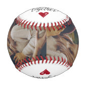 Balle De Baseball Photo Script Better Together Couples Custom (Devant)