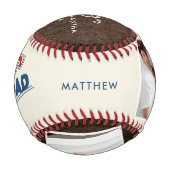 Balle De Baseball Photos modernes papa personnalisé (Devant)