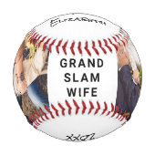 Balle De Baseball Photos personnalisées de la femme (Devant)