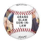 Balle De Baseball Photos personnalisées du gendre (Devant)