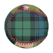 Balle De Baseball Photos Plaid Green Campbell Tartan Custom (Devant Gauche)