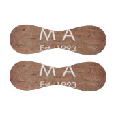 Balle De Baseball pierre de brique rustique Brown ajouter le nom let (Panneaux)