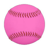 Balle De Baseball Pink Girly Personnalisé (Dos)