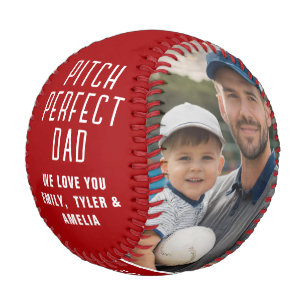 Balle De Baseball Pitch Perfect Papa Rouge Fête des Pères 2 Collage