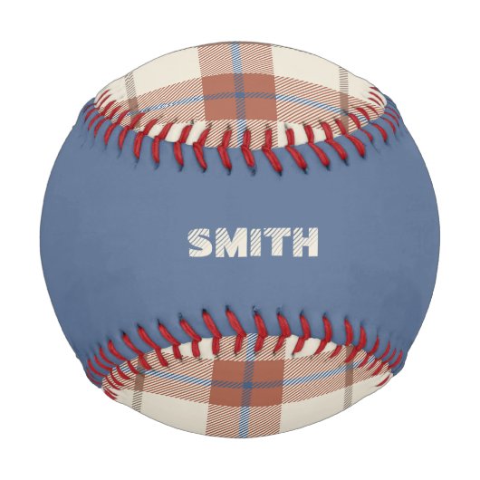 Balle De Baseball Plaid d'Automne (Dos)