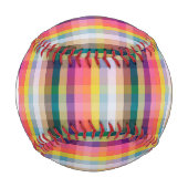 Balle De Baseball Plaid écossais Abstrait (Devant)