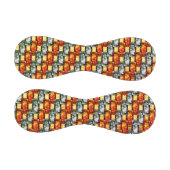 Balle De Baseball Plaques rectangulaires rouges sculptées et tachées (Panneaux)