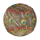 Balle De Baseball Plumes de queue de paon (Devant)