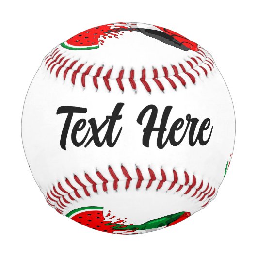 Balle De Baseball Poing de résistance palestinienne sur le symbole d (Devant)