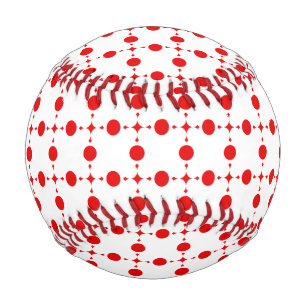 Balle De Baseball Points rouges, Motif à pois, Pois, Pointillé