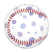 Balle De Baseball pois peints à la main (Devant Gauche)