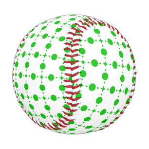 Balle De Baseball Pois verts, Motif à points Polka, points, pointill
