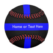 Balle De Baseball Police de la ligne bleue mince (Dos)