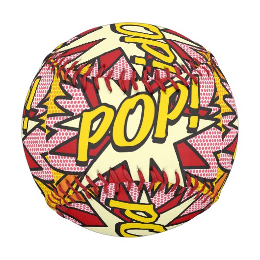 Balle De Baseball POP Fun Retro Comic Book Pop Art (Devant)