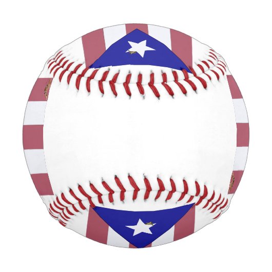 Balle De Baseball Portoricain Pride (Devant)