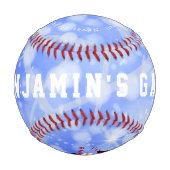 Balle De Baseball Positivité du thème de baseball avec nom de person (Dos)
