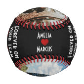 Balle De Baseball Pour toujours dans votre équipe Red Heart Valentin (Dos)