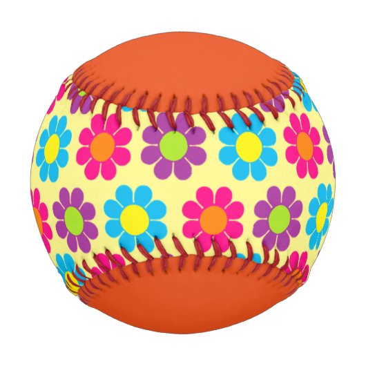 Balle De Baseball Pouvoir des fleurs (Devant)