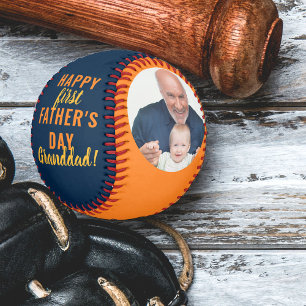 Balle De Baseball Première Fête des pères Grand-père 2 Photo Ble