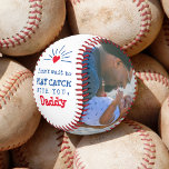 Balle De Baseball Première Fête des pères Lecture Catch<br><div class="desc">Vous cherchez un cadeau de Fête des pères unique et personnalisé pour le fan de baseball de votre vie? Ne cherchez pas plus loin que ce baseball personnalisé ! Ce baseball est entièrement personnalisable avec vos propres photos pour un beau cadeau de première Fête des pères à retenir! Un baseball...</div>